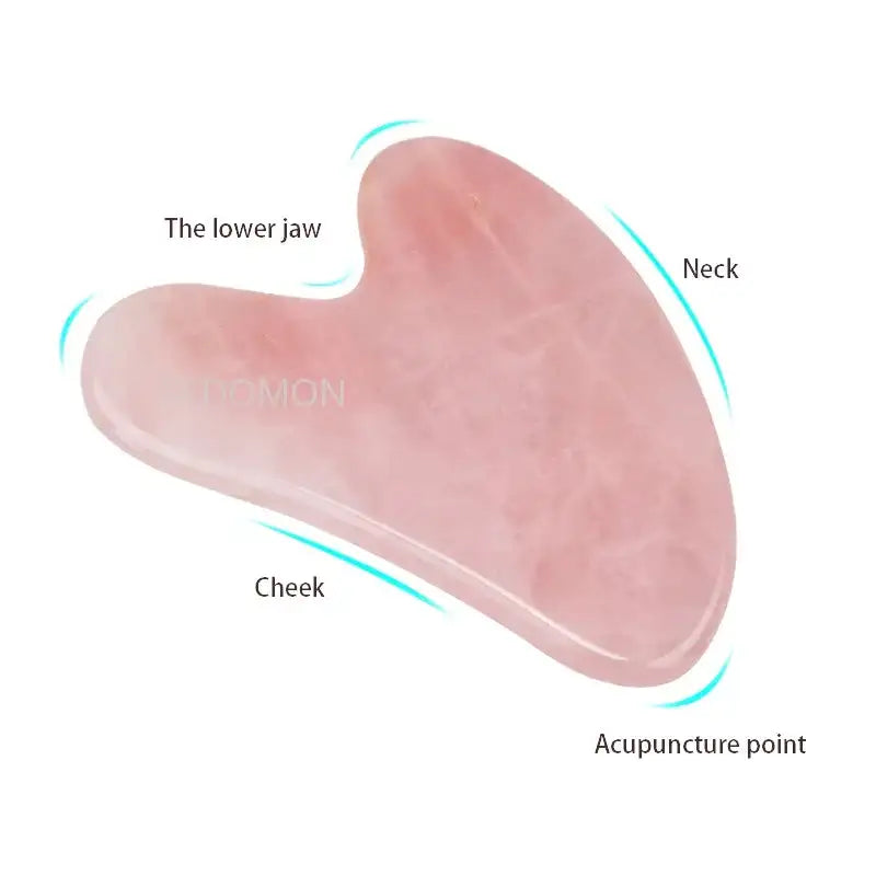 Rose Quartz Jade Gua Sha Stone