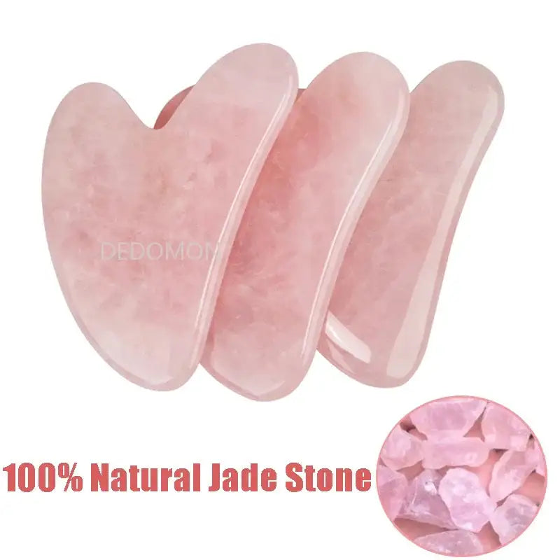 Rose Quartz Jade Gua Sha Stone